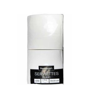 GUI-Serviette blanche 30x33cm x200 PMC