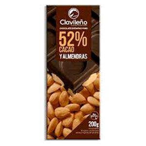 MHS-Chocolate Clavileno Puro 52% Cacao y Almendras