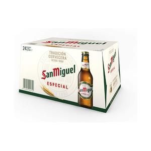 MHS-Cerveza San Miguel Especial Botella 33cl Caja